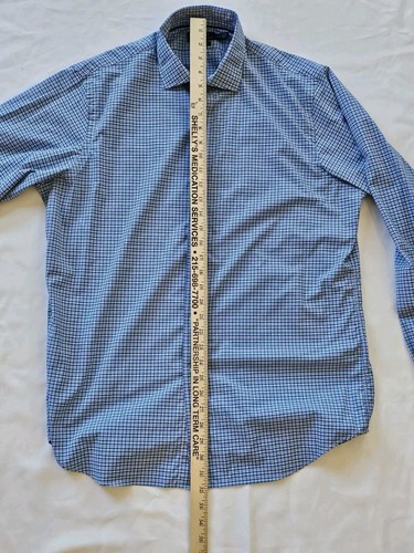 Polo Ralph Lauren Shirt Men's L Blue Plaid Performance Long Sleeve Button Down - Picture 5 of 7