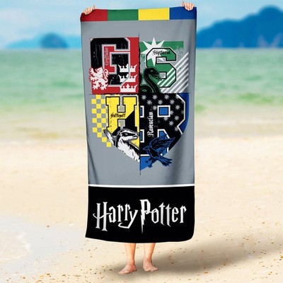 Harry Potter Strandtuch Shield 70x140 cm Baumwolle Badetuch Handtuch