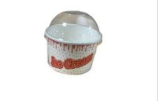 4oz/6oz/8oz/12oz/16oz Ice Cream Paper Cups with lid, Dessert Container, Tubs