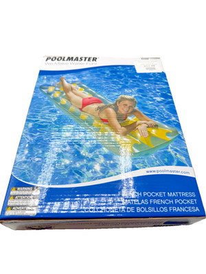 PoolMaster French Pocket Mattress New and Sealed Yellow Color