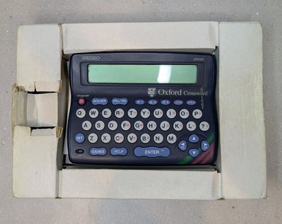 Seiko ER3700 Oxford Crossword Solver Thesaurus Spellchecker Boxed SCREEN ISSUE