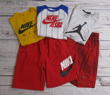 Lot Of 5 Nike And Air Jordan T-Shirts  Shorts Youth Boys Small Medium Large