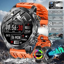 Herren Smartwatch Fitness Armbanduhr GPS AMOLED NFC Licht Wasserdicht Sport …