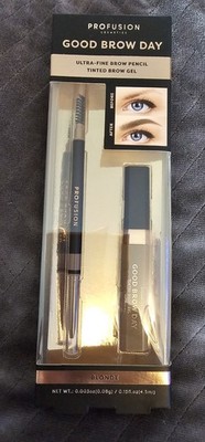 Profusion Good Brow Day Ultrafeiner Augenbrauenstift & getöntes Brauengel Brandneu Verpackt