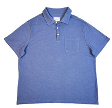 Men's Short Sleeve Polo T Shirts 2XL Blue "2 Pack" Goodfellow POCKET Collar Neck