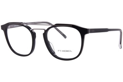 Morel Octave 60117 NG07 Eyeglasses Men's Black/Grey Full Rim Square Shape 50mm