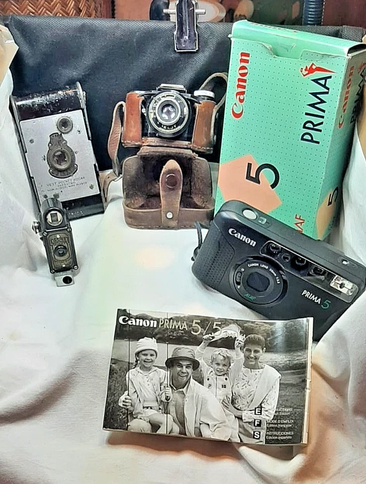 Lot appareil photo Camera ancien - Pocket Kodak  - Coronet - Canon  Prima - Eljy - Photo 2/4