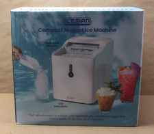 Iceman by Chefman Compact Nugget Ice Machine, 26lb Daily Ice Production, White