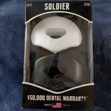 SOLDIER  2 PACK MOUTH GAURDS  WHITE/BLACK