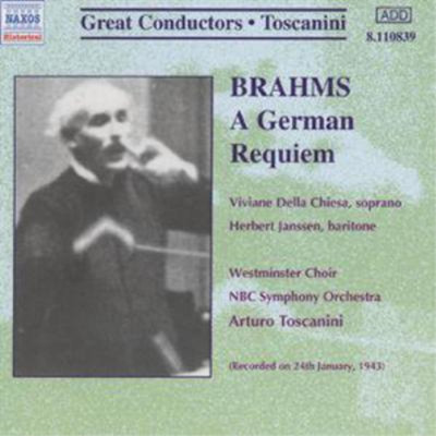 Johannes Brahms Johannes Brahms - GERMAN REQUIEM (CD) Album