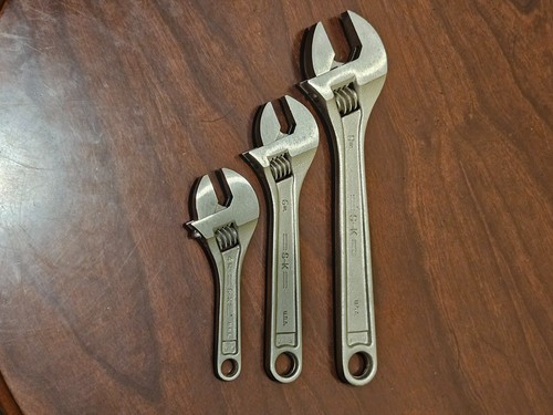 S-K verstellbarer Schraubenschlüssel 3er Set 4 6 8 Zoll Sk Wayne
