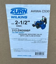 Zurn Wilkins 212-ZW209BP - 2-1/2" Globe Body Pressure Reducing Valve w/LowFlo BP