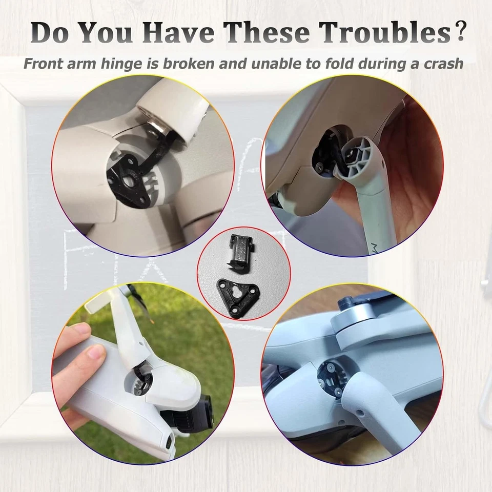 iMusk 2 piezas bisagras de pivote reforzadas para DJI Mini 5 Pro/Mini 4 Pro/MINI 3...  Foto 3 de 4