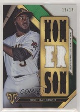2016 Topps Triple Threads Relics Emerald 12/18 Josh Harrison #TTR-JH2 s3g