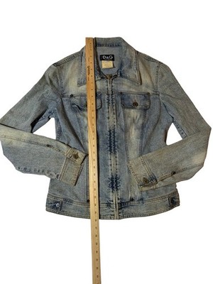 Vintage Y2K Dolce & Gabbana D&G Fitted Denim Jacket Italy Light