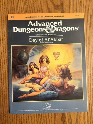 Advanced Dungeons & Dragons Module I9 - DAY OF AL'AKBAR - #9178 COMPLETE W/MAP!