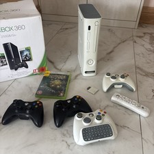 Microsoft Xbox 360 + Controllers Bundle Untested, No Cables