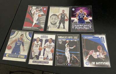 Ben Simmons 7 Card Lot W/ Inserts 76ers