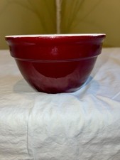 Vintage Shenango China New Castle PA Red White Restaurant Ware Bowl #2