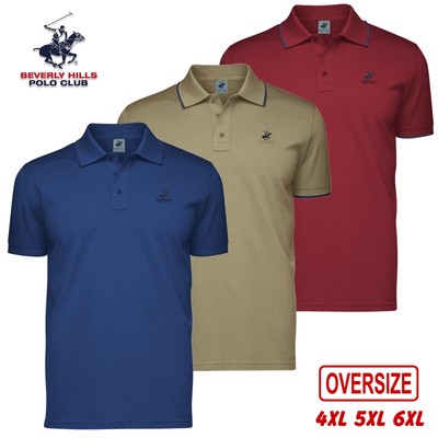 Herren Poloshirt Kurzarm Übergrößen Oversize POLO CLUB BEVERLY HILLS 4XL 5XL 6XL