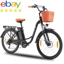 TTGO 26'' E-Bike Elektrofahrrad,E-City Bike Pedelec Shimano 6-Gange …