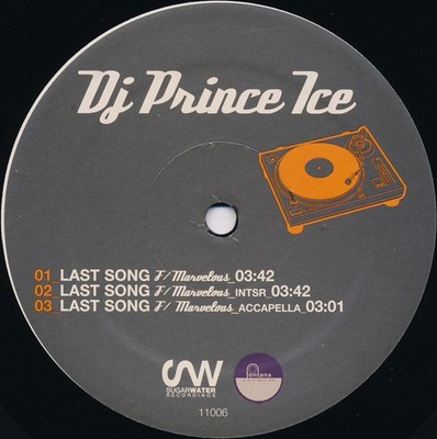 DJ Prince Ice - Last Song / Shake & Wiggle (12'') (Mint (M)) - 3748839805