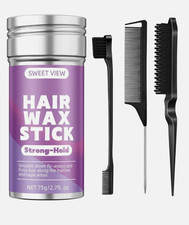 Hair Wax Stick  Slick Back Hair Brush for Tame Flyaways, Frizz, Sleek Ponytails