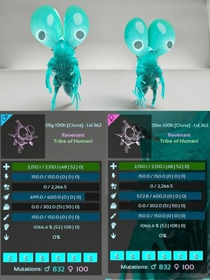 Gloon Color Max Level Pair ARK  Survival Ascended ASA PVE PC/XBOX/PS