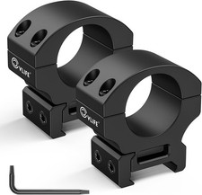 Precision 1 Inch Scope Rings Mount - 2 Pieces Medium, Matte Black
