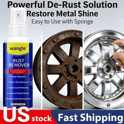 Wangle Rust Remover,Anti-Rust Lubricant Spray & Rust Remover Easy Application