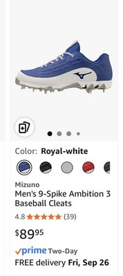 Mizuno Ambition 3 Baseball Cleats