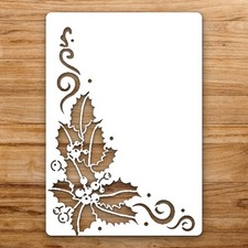 Corner New Year Large Reusable Wall Stencil For Painting DIY Home Decor Template