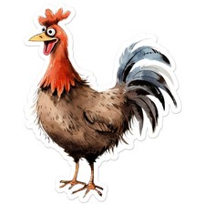 Rooster - Vinyl Decal Sticker - Car Window Laptop - ebn12226