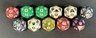 11 x Magic The Gathering Spindown dice from 2010s