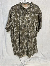 Magellan Outdoors Hunt Gear XL Mossy Oak Short Sleeve Camo Shirt Men