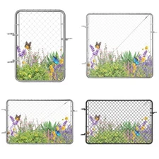 Chain Link Fence Gate 32"x46" 72"x70" 72"x48" Galvanized Steel Yard Garden Gate