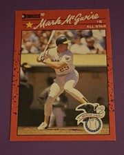 Donruss 1990 Mark McGwire All Star #697 Oakland Athletics MLB Performance