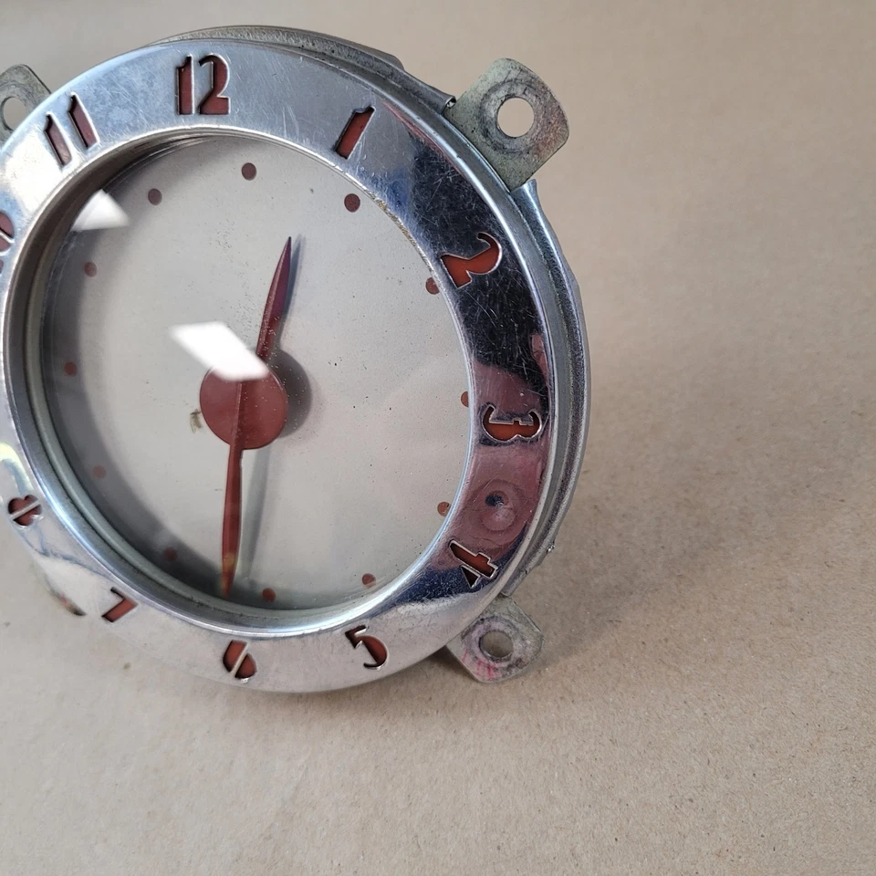 RELÓGIO VINTAGE ORIGINAL OEM 1937 OLDSMOBILE OLDS DASH GEORGE W BORG CORP - Imagem 4 de 4