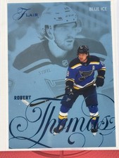 Robert Thomas 2025-26 Upper Deck Flair Blue Ice /49 – St. Louis Blues