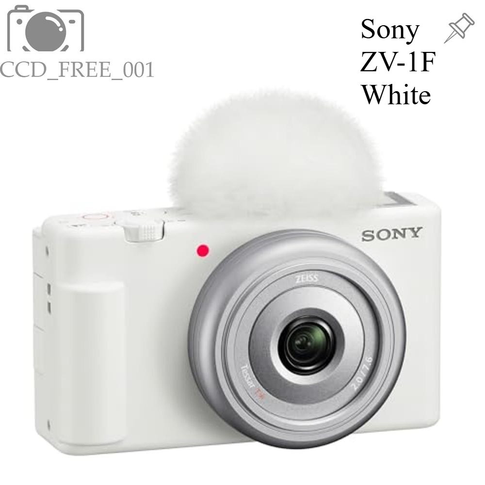 Sony ZV-1F Vlog Camera 4K for Content Creators and Video Recorders 97% new White