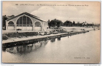 89 JOIGNY - the covered walk on the right bank of the Yonne