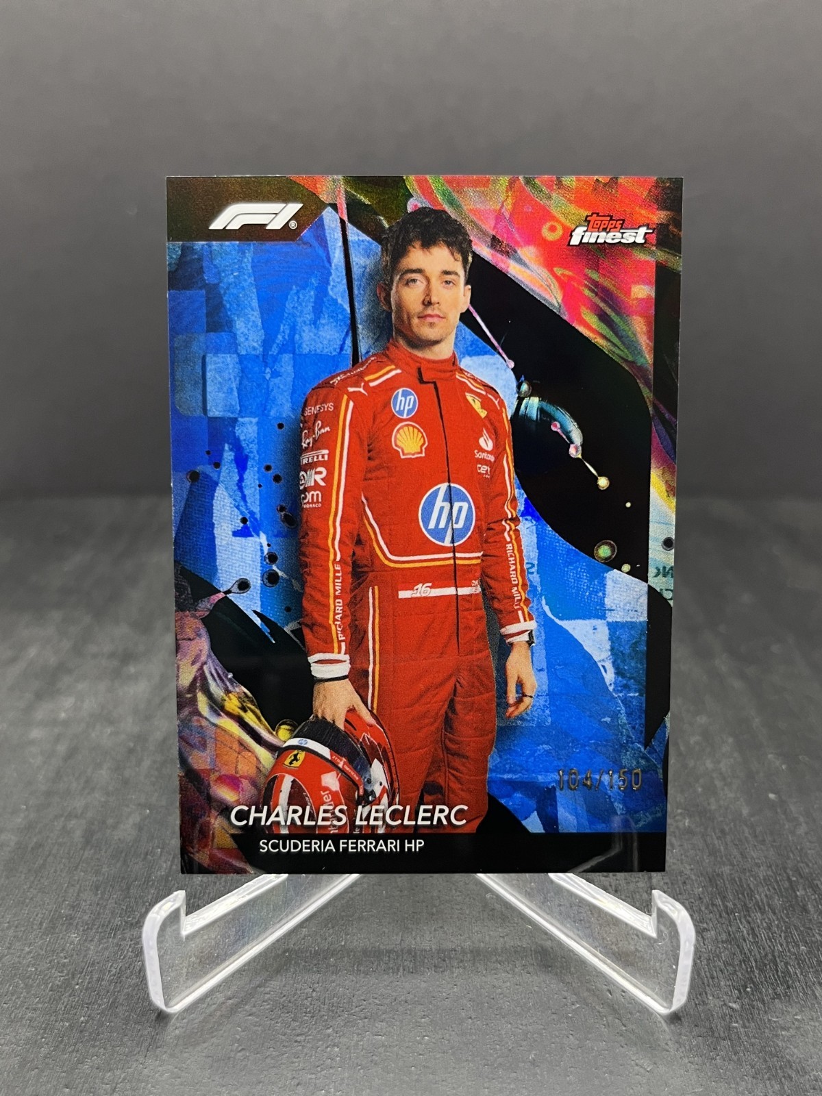 2024 Topps Finest Formula 1 F1 Charles Leclerc Uncommon Blue 104/150 #103