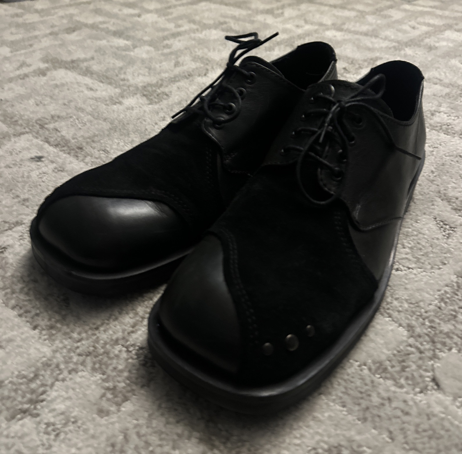 SAOLA Scarpe derby Andersson Bell Leuchars punta quadrata US12 UK11 EU45 (ottime condizioni)