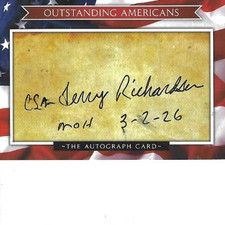 TERRY P. RICHARDSON SIGNED OUTSTANDING AMERIC...