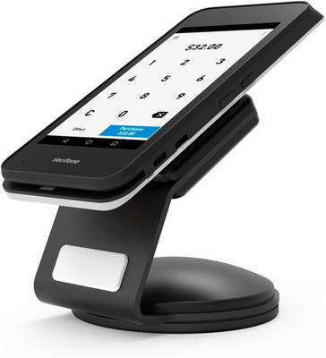 Universal Slidedock EMV Smartphone Security Stand - Black, Quick Connect Steel D