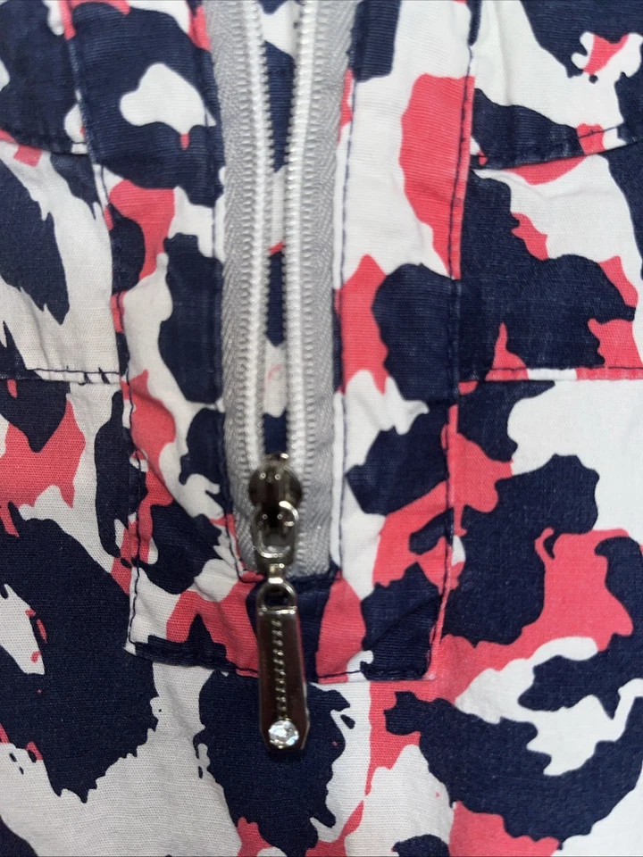 NRG Scrub Top Leopard Cheetah Pink & Blue Shirt 3 Pockets Womens Scrubs Size 2XL - Image 4 of 4