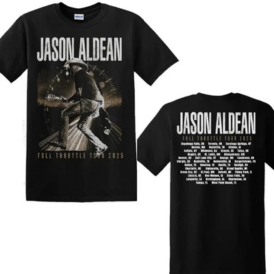 Jason Aldean Full Throttle Tour 2025 T-shirt, Country Music Concert Tee All Size