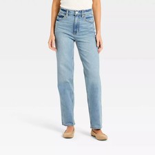 Women's Highest-Rise Vintage Straight Jeans - Universal Thread Vintage Light