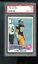 1975 Topps #282 Lynn Swann ROOKIE RC PSA 5 Graded Football Card NFL Steelers