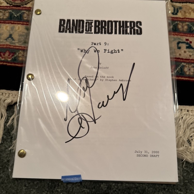 Neal McDonough Signed Autograph Band of Brothers Full Script Screenplay - Buck